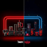 Bialetti Moka Express Stranger Things 6-Tassen-Kaffeemaschine, Musiktaste mit USB-C-Ladefunktion, nicht für Induktionsherde geeignet, 6 Tassen (270 ml), Schwarz