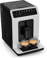 Krups EA897B Evidence ECOdesign automatische Espressomaschine, automatische Espresso- und Cappuccino-Funktion, Quattro Force-Technologie, One-Touch-Milchbecher, 8 Voreinstellungen, Milchsystem, 1450 W