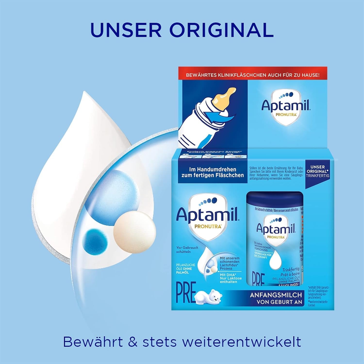 Aptamil Pronutra-ADVANCE PRE, trinkbar, 4x2x90ml (Packung mit 4)