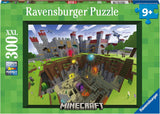 Ravensburger Puzzle für Kinder 13334 – Minecraft Cutaway – 300 Teile Minecraft XXL-Puzzle für Kinder ab 9 Jahren Puzzle Naty Shop Single