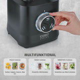 CASO Powerblender B 2000 – Profi Standmixer, 30.000 U/Min, 2000 Watt, Bruchsicherer Tritan-Mixbehälter (2 L), Bpa-Frei, Pulse-, Shake-, Smoothie-Funktion, 8-Fach Messer-System Mit Titanbeschichtung Kitchen Naty Shop