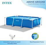 Intex 28271NP – Rechteckiger oberirdischer Pool mit Rahmen, 2282 l, Stahl und PVC, blau, 260 x 160 x 65 cm