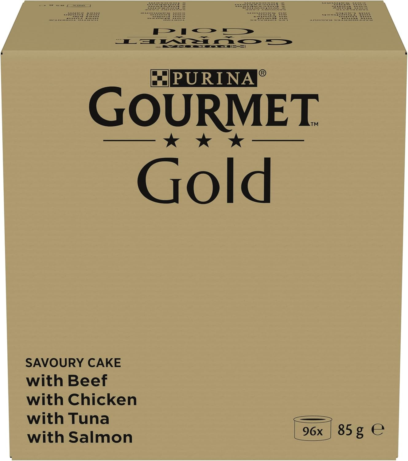 Nassfutter für Katzen Gourmet Gold Refined Ragout, sortierte Mischung, 96er Pack (96 x 85g)