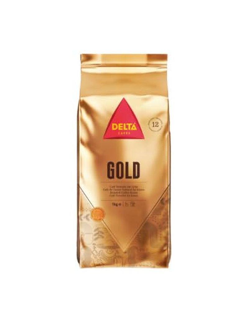Delta Gold Natural Coffee – 1 kg ganze Bohnen – Premium-Arabica- und Robusta-Mischung