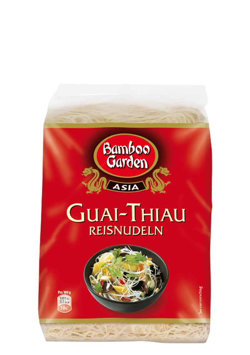 Bamboo Garden Guai Thiau Reisnudeln 250g (Verpackungsdesign kann variieren)