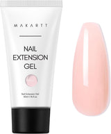 Makartt Poly Nail Extension Gel - 50 ML Extension Builder Acryl Poly Nägel Aufbaugel Extender Gel Für Gelnägel Für Nagelverlängerung, Nagelstärkung, Nail Art Dekoration (Transparent)