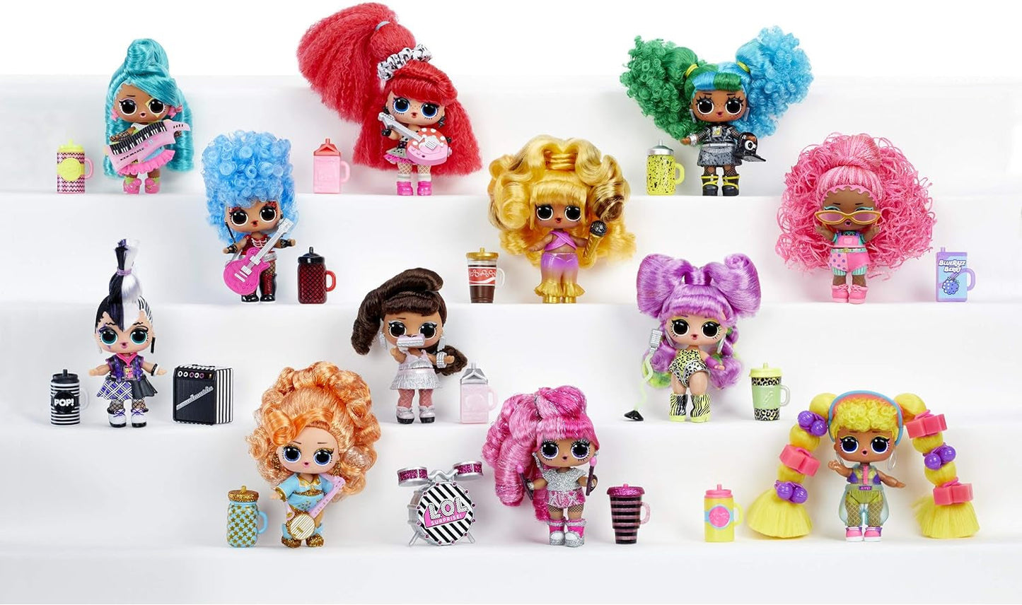 L.O.L. Überraschung! 566977E7C Remix-Haar-Flip-Puppen – Sammlerstück – 15 Überraschungen – mit Haarkappe, Zubehör und Musik Naty Shop Dolls