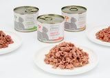 MjAMjAM – Premium-Nassfutter für Katzen – Mischpackung I – Huhn, Rind, Herzen, 6er-Pack (6 x 200 g), getreidefrei mit extra Fleisch
