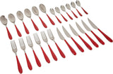 Bugatti Gioia Besteckset, 24-teilig, rot Kitchen Naty Shop