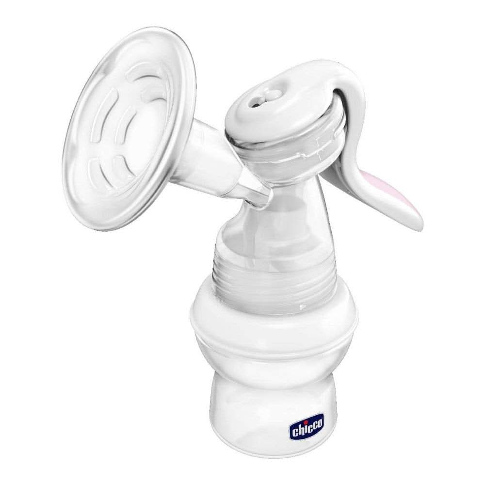 Die manuelle Milchpumpe Chicco Natural Feeling mit abgewinkeltem Sauger und hermetischem Verschluss verwandelt sich in eine Babyflasche – 150 ml. Lebensmittel- und Stillzubehör Bebe Naty Shop