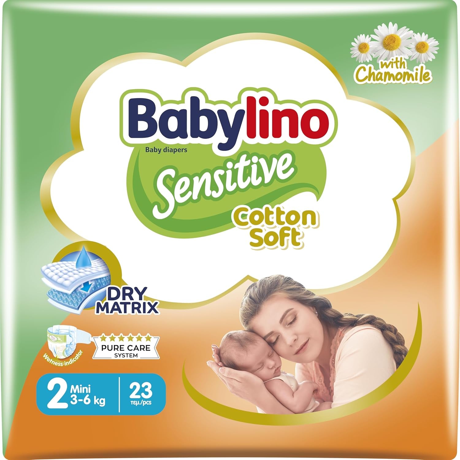 Windeln für empfindliche Babys, Größe 6, extra groß (13-18 kg), 114 Windeln