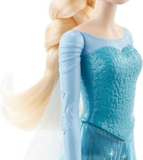 Mattel Disney Die Eiskönigin Elsa-Puppe, Die Eiskönigin-Puppe, gekämmte blonde Haare, Möbel, abnehmbare Schuhe, Disney-Geschenke, 3 Jahre altes Spielzeug, HLW47 Naty Shop-Puppen