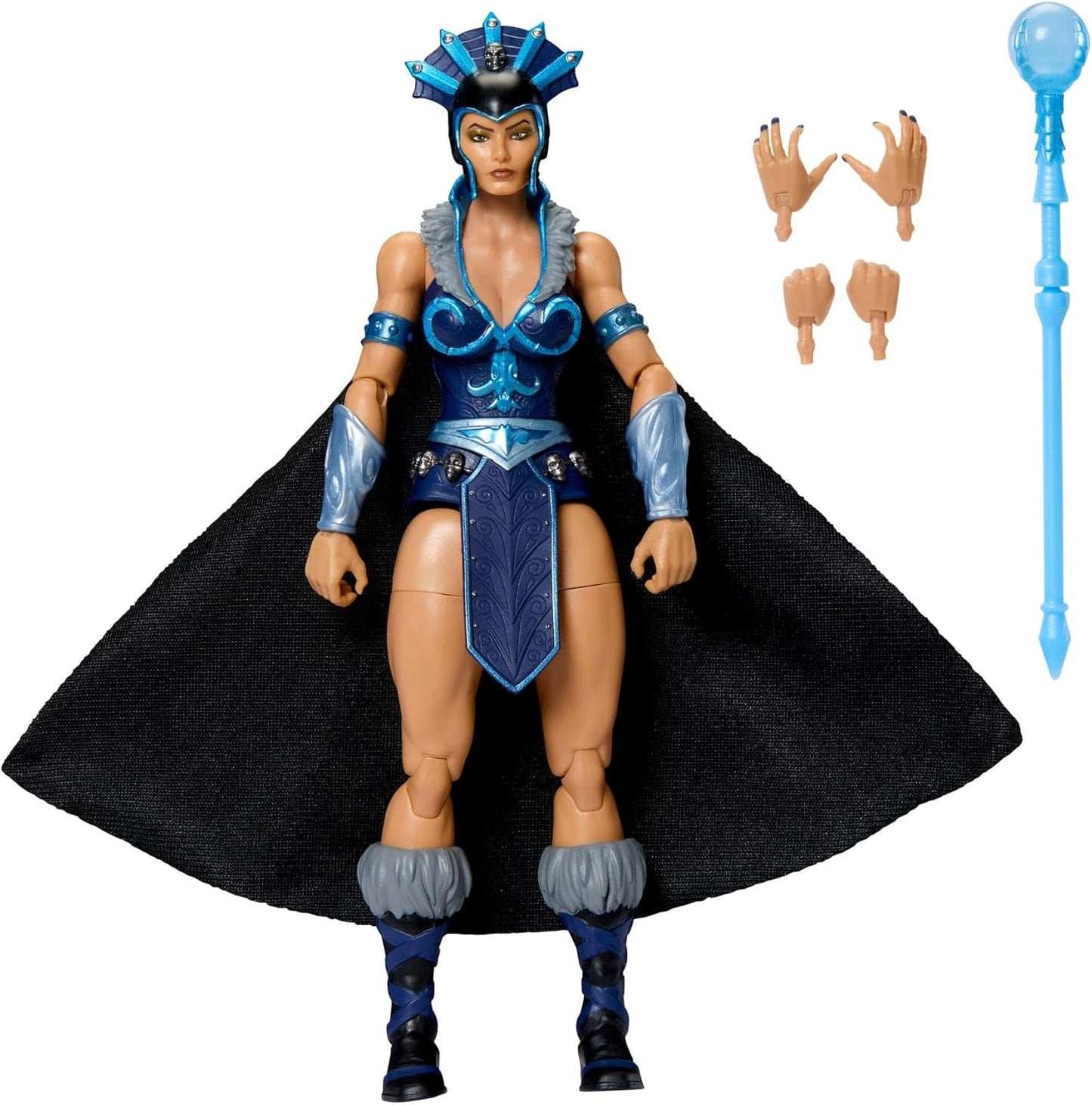 Masters of the Universe Masterverse Actionfigur, ca. 18 cm groß, New Eternia Evil-Lyn, MOTU Toy Villainess, Zauberin, 30 Bewegungspunkte, Kristallkugelstab, JBP77 Actionfiguren Naty Shop Standardtitel