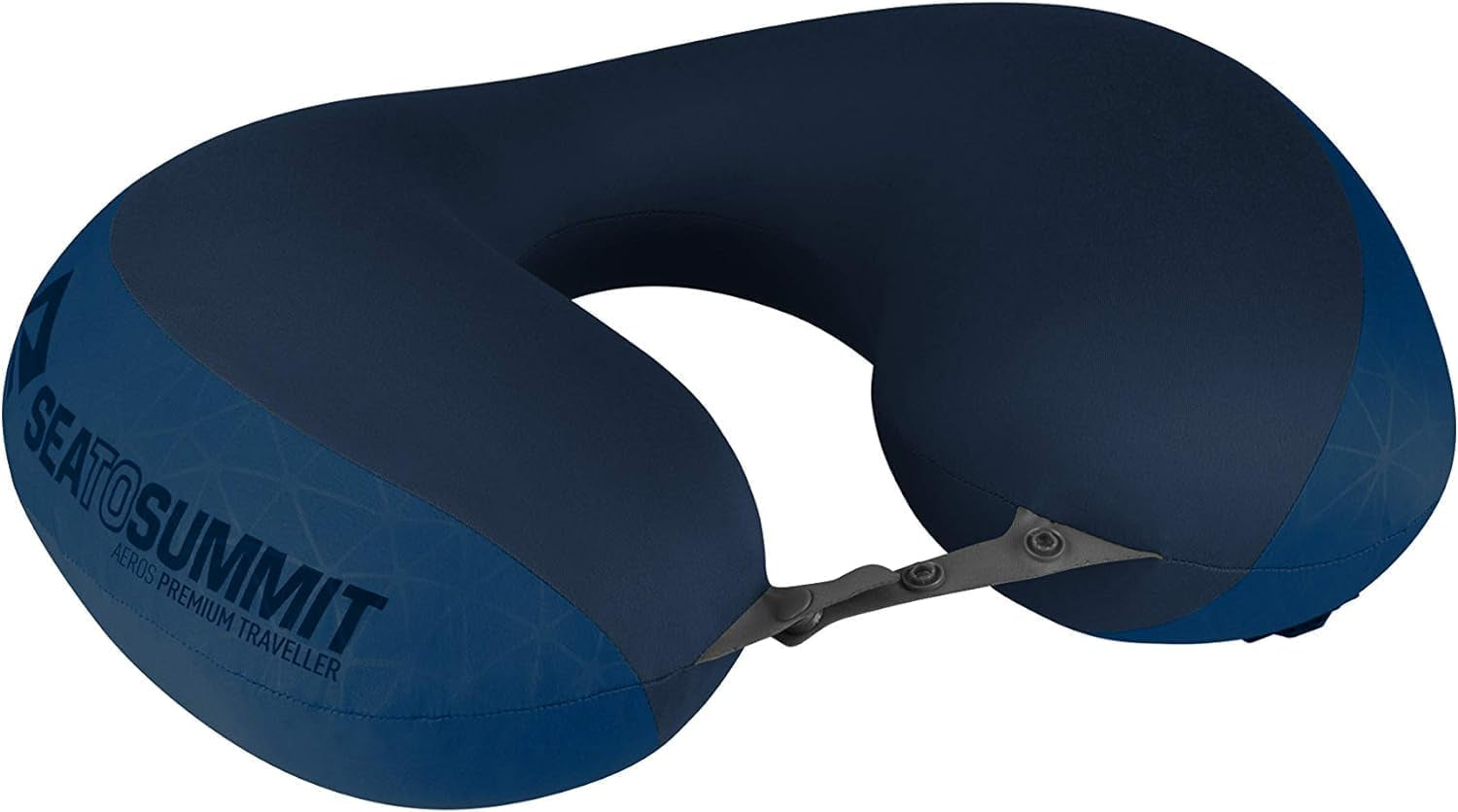 Sea to Summit – Eros Premium Lordosenstützkissen – Aufblasbares Stützkissen – Rückenentlastung – 50D Polyester-Material – Kompakte Reisetasche – Service, Reisen & Autofahrten – Marineblau – 93 g