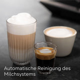 Automatische Espressomaschine Siemens EQ700 classic TP715D01, App-Steuerung, Cold Brew, intuitives Touch-Display, bis zu 10 individuelle Kaffeekreationen als Favoriten, automatische Dampfreinigung, 1500 W, silbergrau