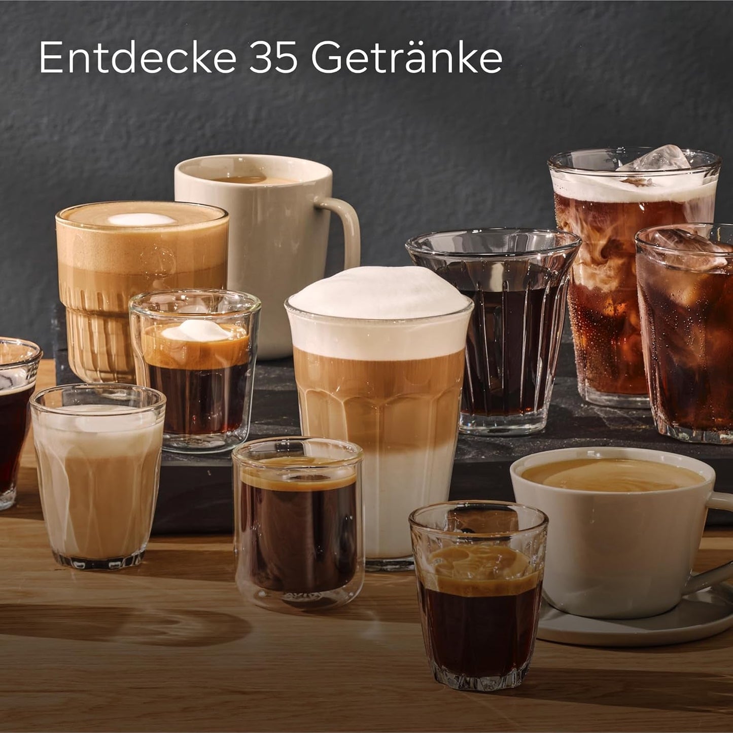 Automatische Espressomaschine Siemens EQ700 classic TP715D01, App-Steuerung, Cold Brew, intuitives Touch-Display, bis zu 10 individuelle Kaffeekreationen als Favoriten, automatische Dampfreinigung, 1500 W, silbergrau