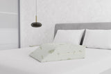 Italienische Bettwäsche, abnehmbares Fußstützenkissen, Aloe, 61 x 50 x 17 cm, Naty Shop Standard-Kissen