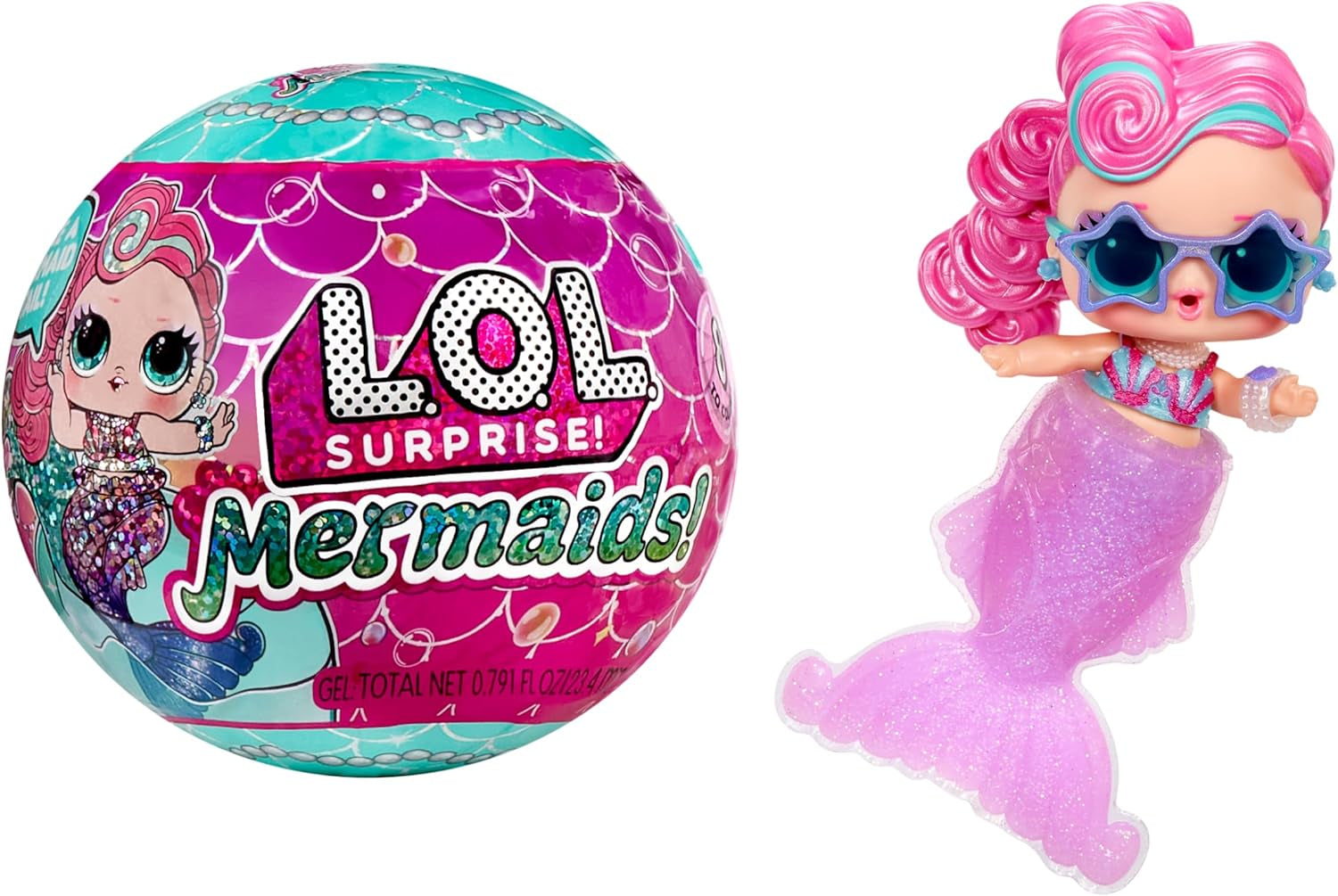 LOL. Überraschung! Mermaids Tots – Modische Minipuppen mit farbwechselnden Schwänzen – Geeignet für Sammler, Mädchen und Jungen ab 4 Jahren. Naty Shop Dolls Standardtitel