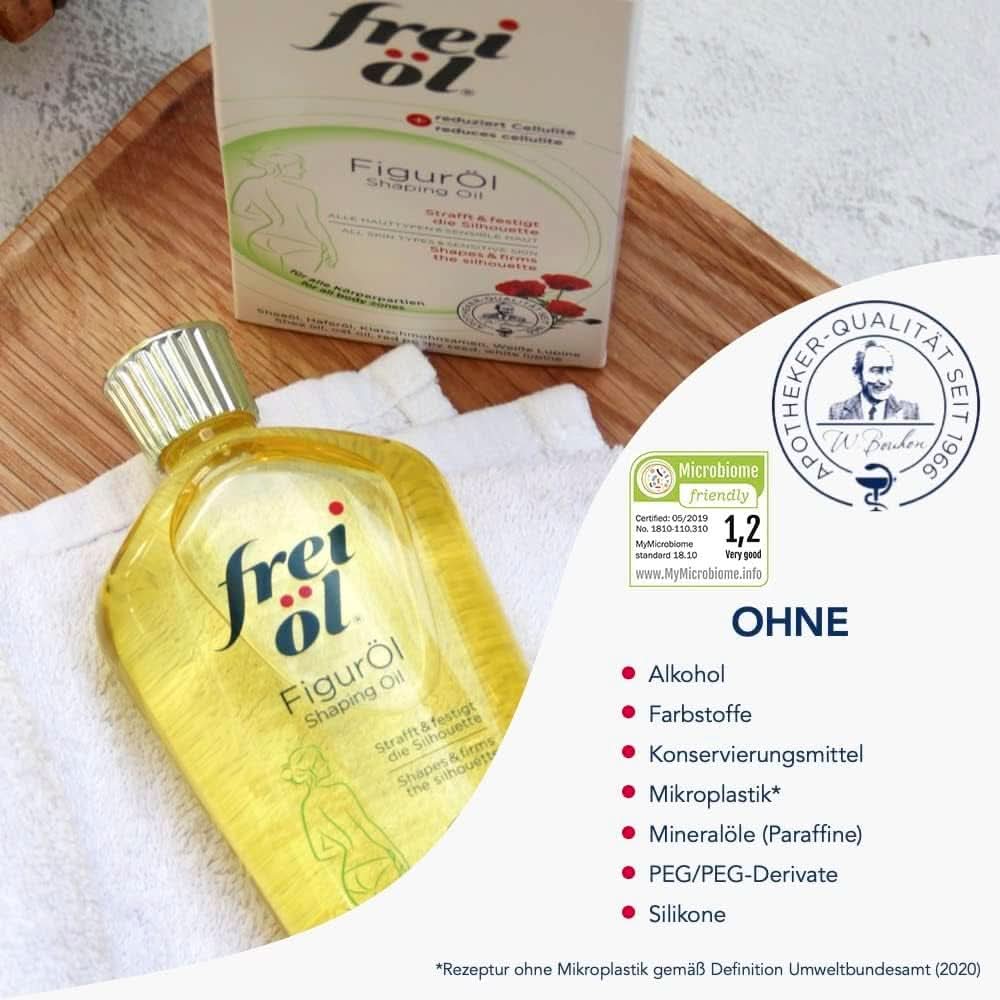 Frei Öl Körperöl mit Anti-Cellulite-Effekt, 125 ml Dusche und Bad Naty Shop