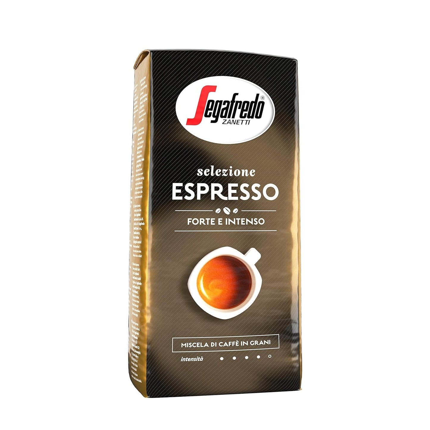 Segafredo Zanetti Selezione Espresso – Ganze Bohne (1-kg-Packung) – Geeignet für alle italienischen Kaffeespezialitäten – Mittlere bis dunkle Röstung, kräftiger und intensiver Geschmack