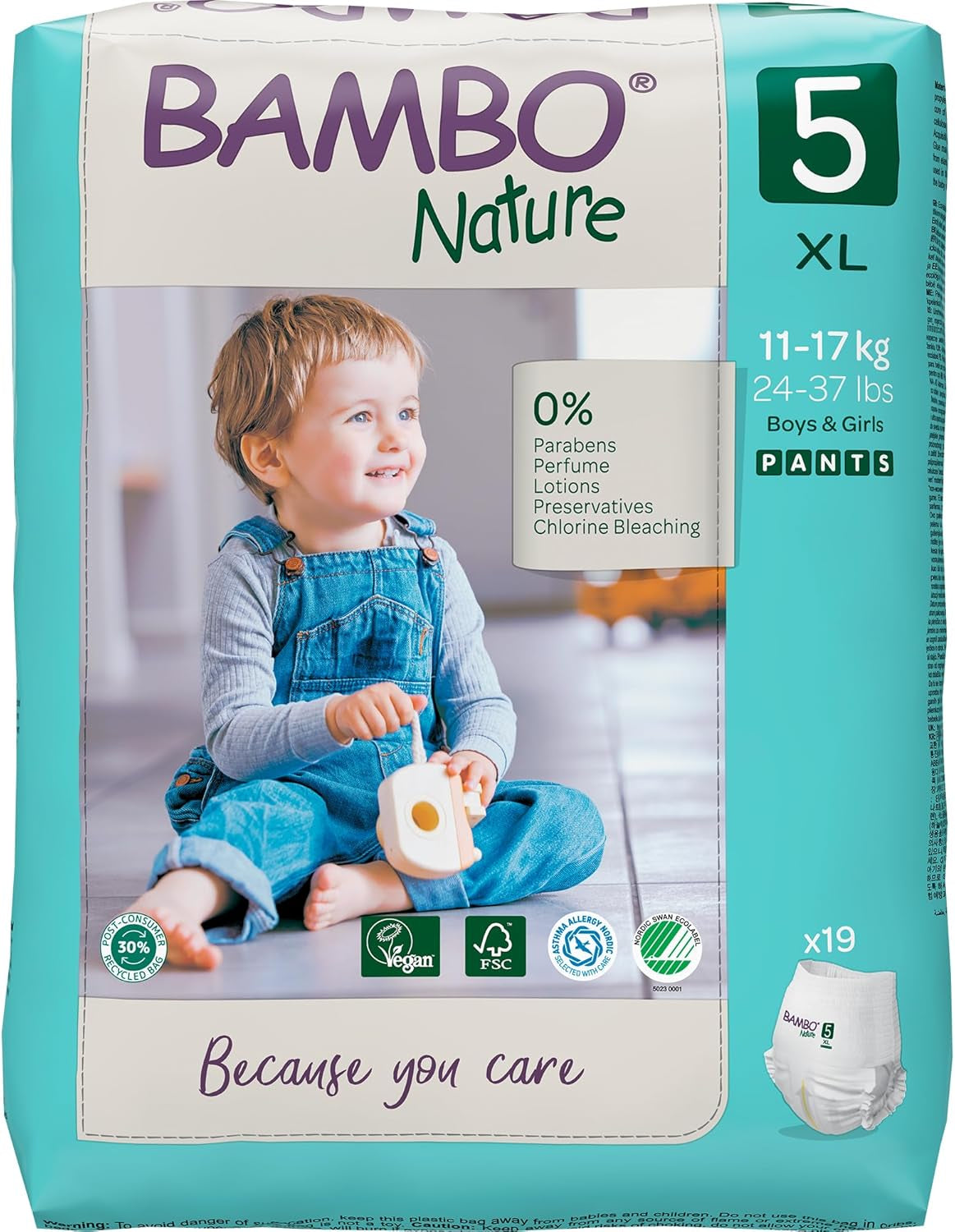 Bambo Nature Babywindeln, Größe 1 (2–4 kg), 132 Stück Monatsbox | Premium-Windeln mit verbessertem Auslaufschutz | Ultimativer Komfort und Freiheit für Neugeborene | Dermatologisch getestete Windeln