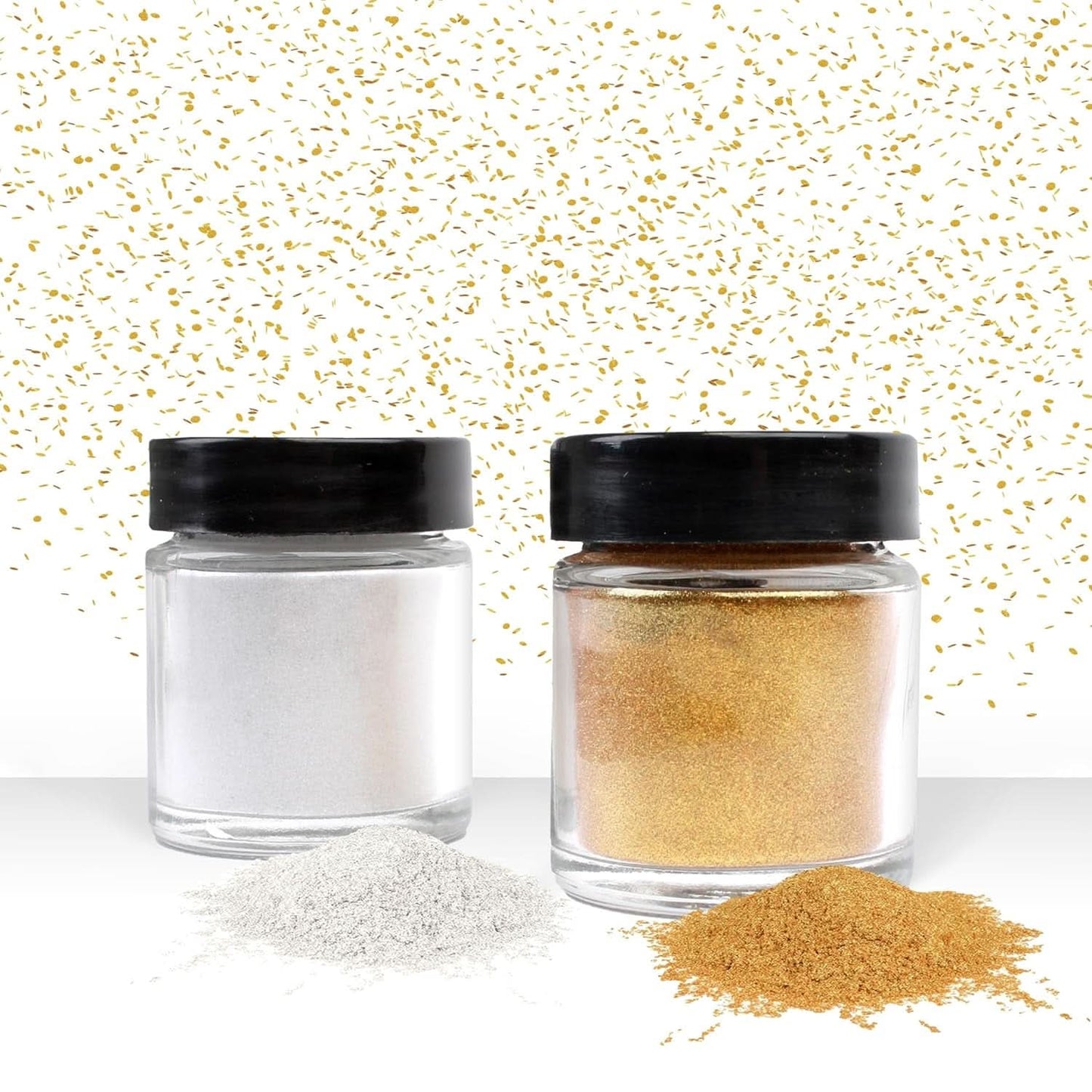 Günthart Glitzer, Puder, Gold und Silber, Set 2 x 7 Gramm Naty Shop