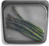 Stasher Bag, wiederverwendbar, Premium-Silikon-Lebensmittelbeutel, Sandwich-Beutel, transparent, langlebig, ofenspülmaschinenfest, gefriergeeignet, umweltfreundlich, auslaufsicher, 828 ml, Aufbewahrungsboxen für Lebensmittel, Naty Shop Ash