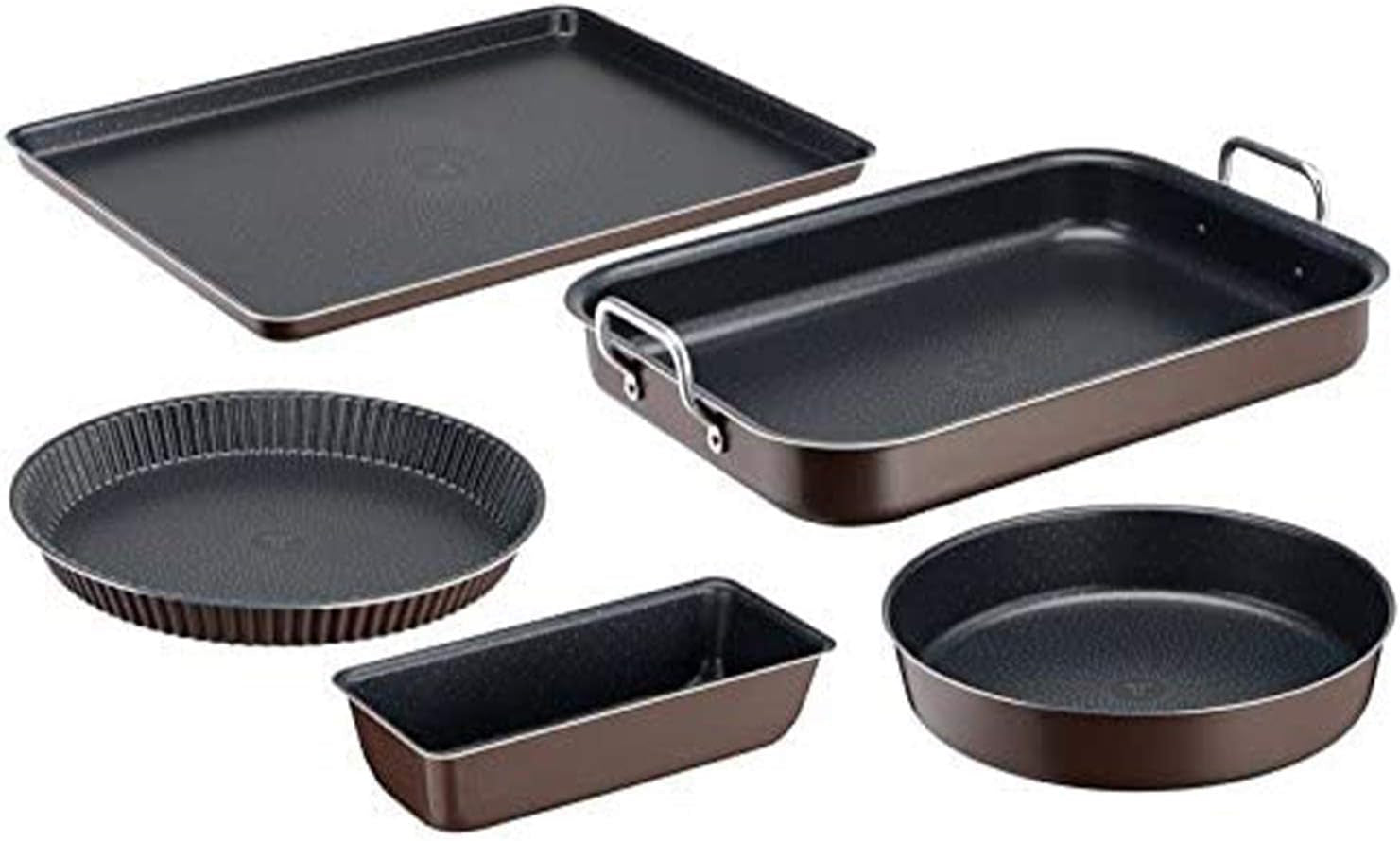 Tefal J1601502 Success Auflaufform Aluminium Schwarz 36 x 24 x 5,5 cm Formen und Bleche zum Backen Naty Shop