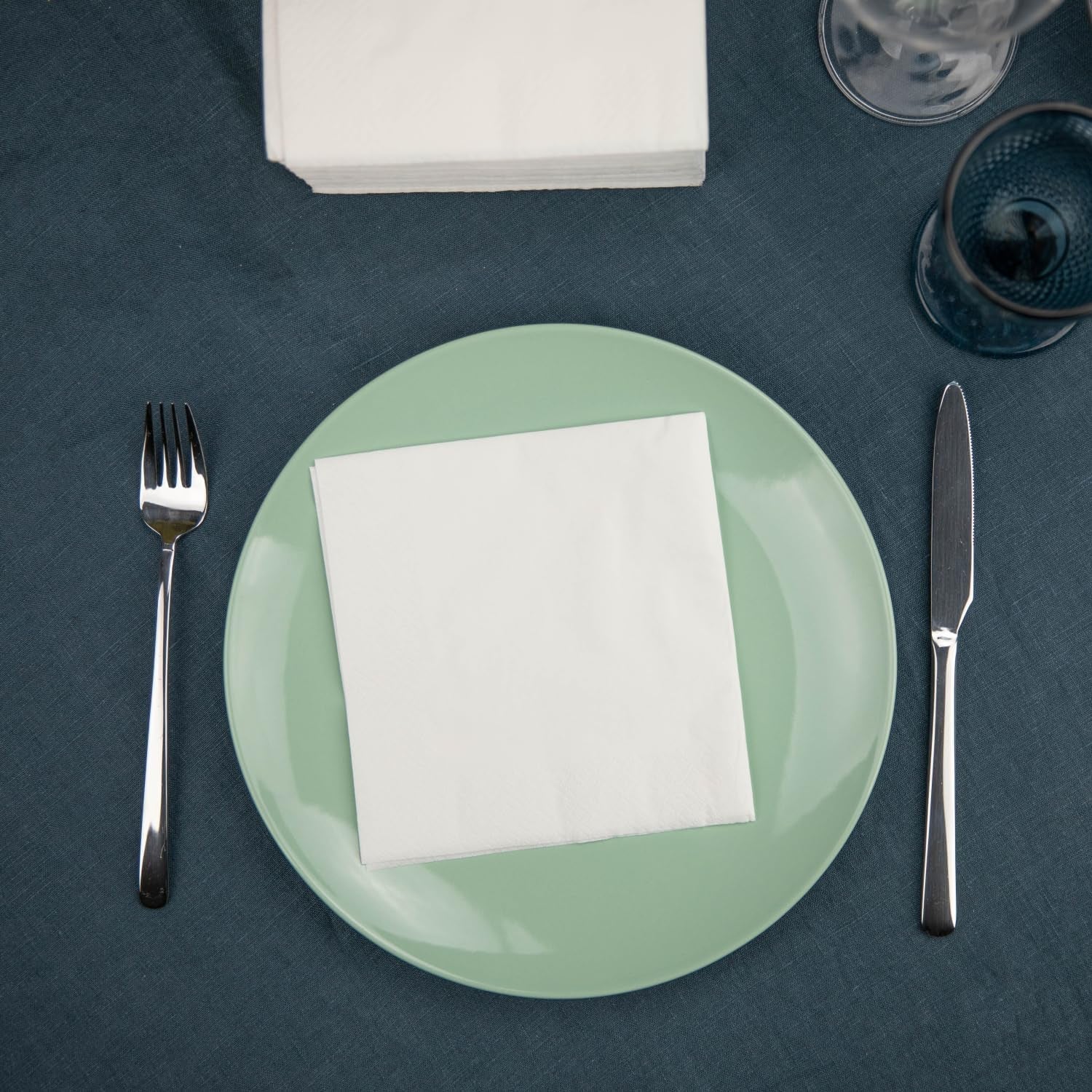 Renova-Papierservietten, Tischkunst, 50 Premium-Servietten, 3-lagig