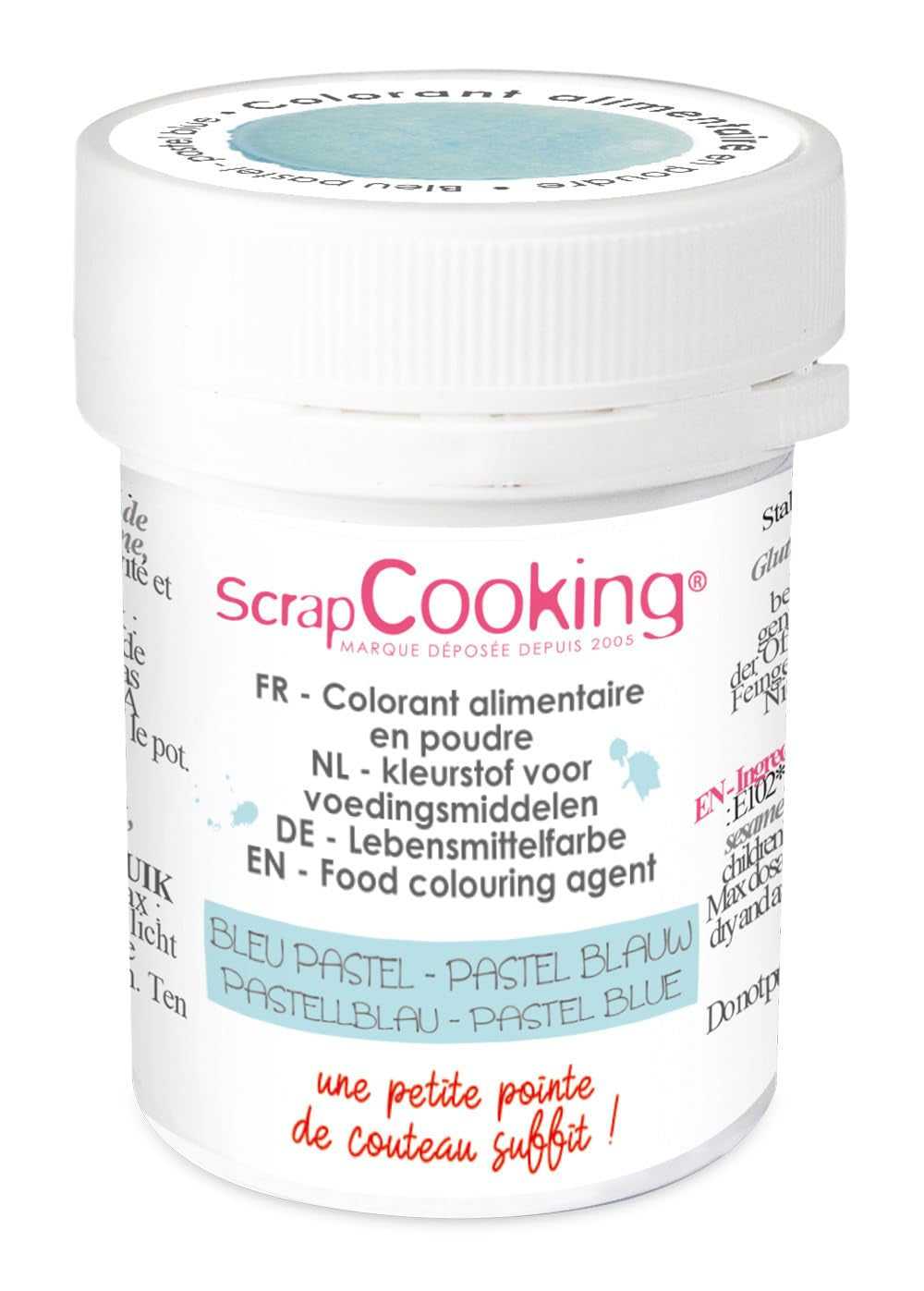 Scrapcooking - Pastellblaues künstliches Farbpulver 5 g
