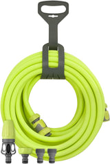 Schnellanschluss-Gartenschlauchset, 1/2 Zoll x 50 Fuß, langlebig, leicht, trinkbar – hfzg12050qn