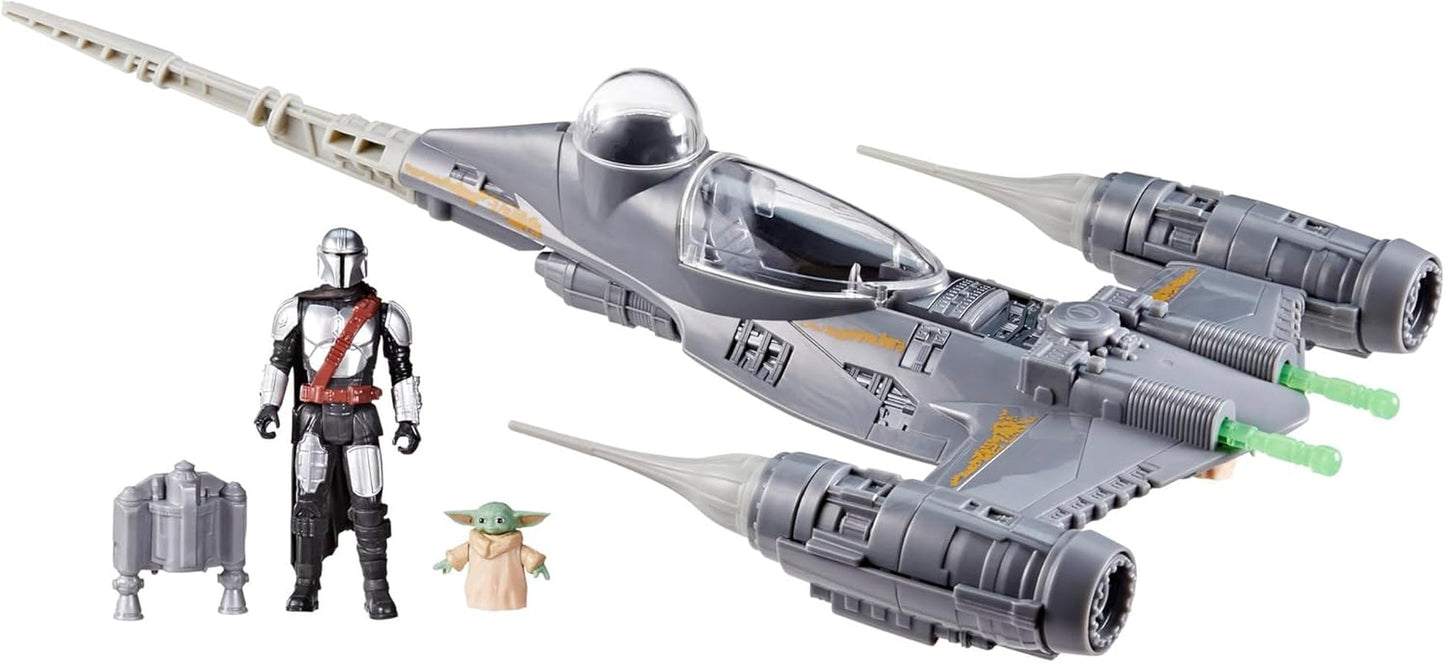 Star Wars Epic Hero Series N-1 Starfighter of the Mandalorian. Große Actionfiguren und spannendes Zubehör für spannende Manöver. Spannende Geschenk-Actionfiguren. Naty Shop Standardtitel