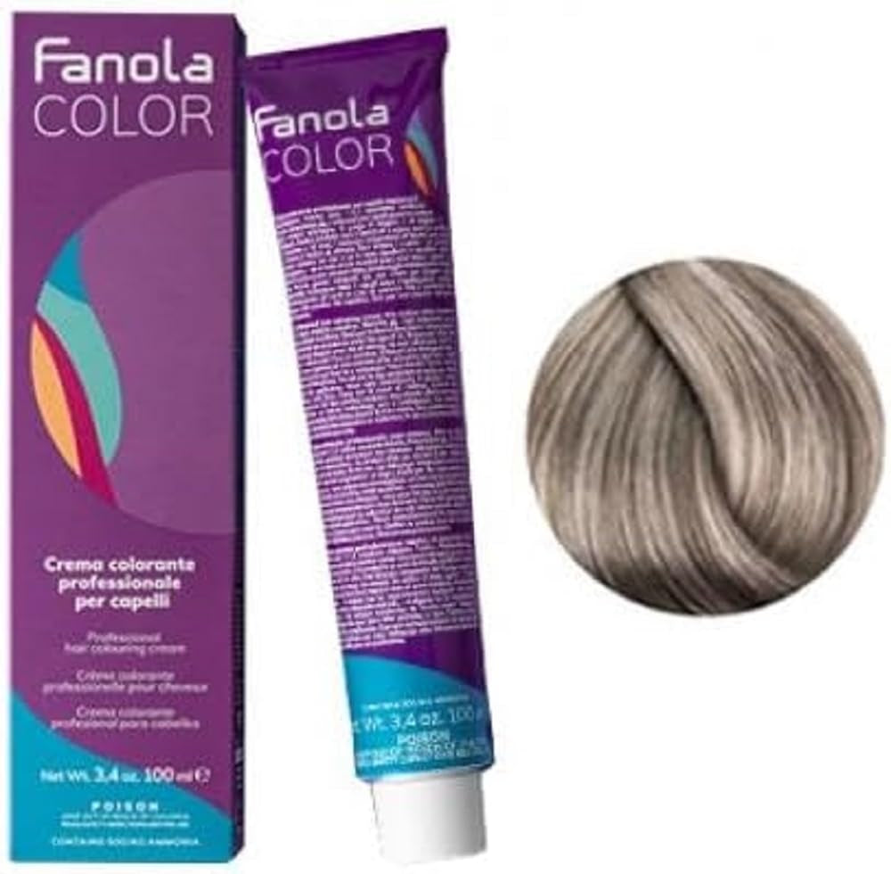 Fanola crema colore Färbecreme 7,0 Blond, 100 ml Haarfärbemittel Naty Shop 9,11 Hellblond intensives Asche