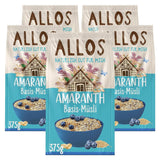 Allos, ungesüßtes Beerenmüsli, Packung 5 x 500 Gramm Cereals Naty Shop Müsli auf Amaranth-Basis