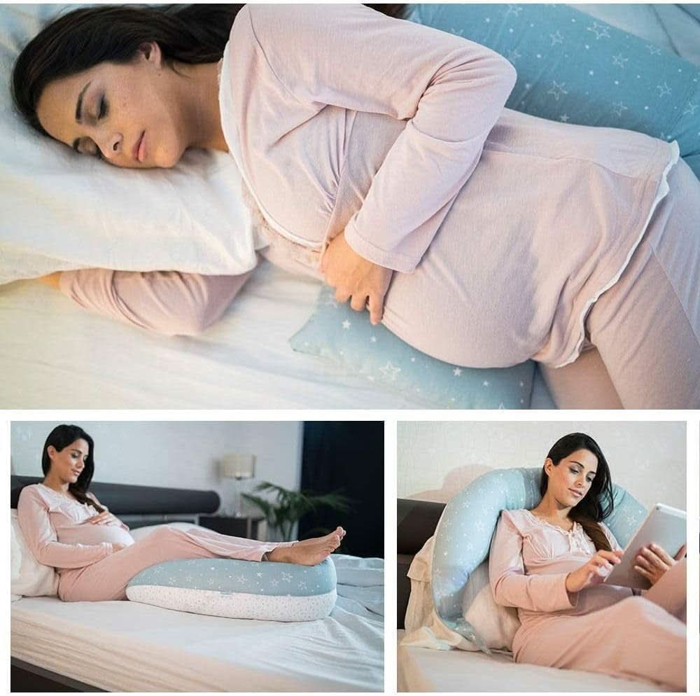 Nuvita 7100 Dreamwizard, Stillkissen, multifunktional 12 in 1 mit verstellbarer Lordosenstütze Zubehör Essen und Stillen Bebe Naty Shop