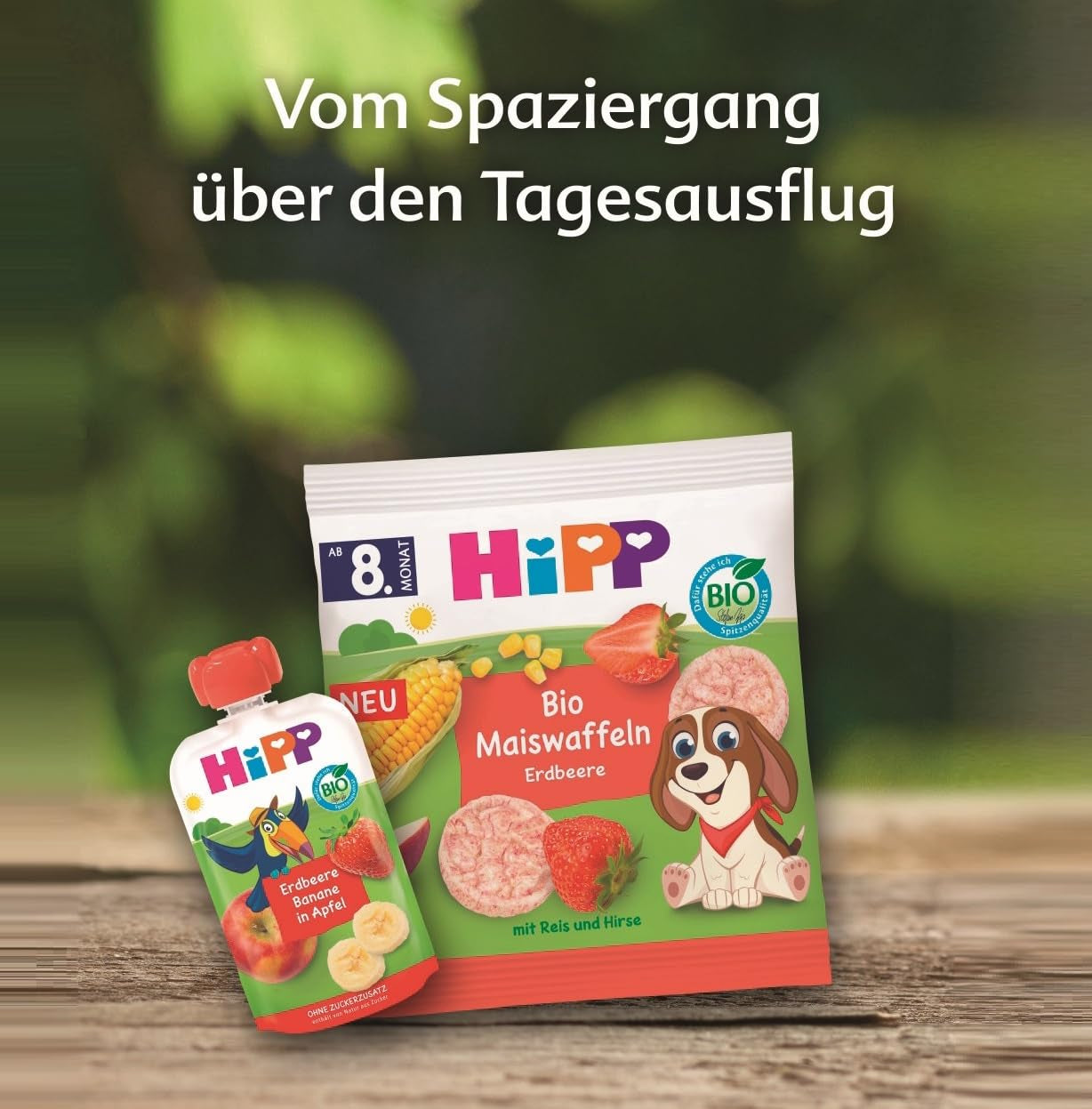 HiPP Bio-Maiswaffeln mit Mango (8 x 23g), Snack für Babys ab 8 Monaten, nur mit Obst und Gemüse gesüßt, glutenfrei, beste Bio-Qualität