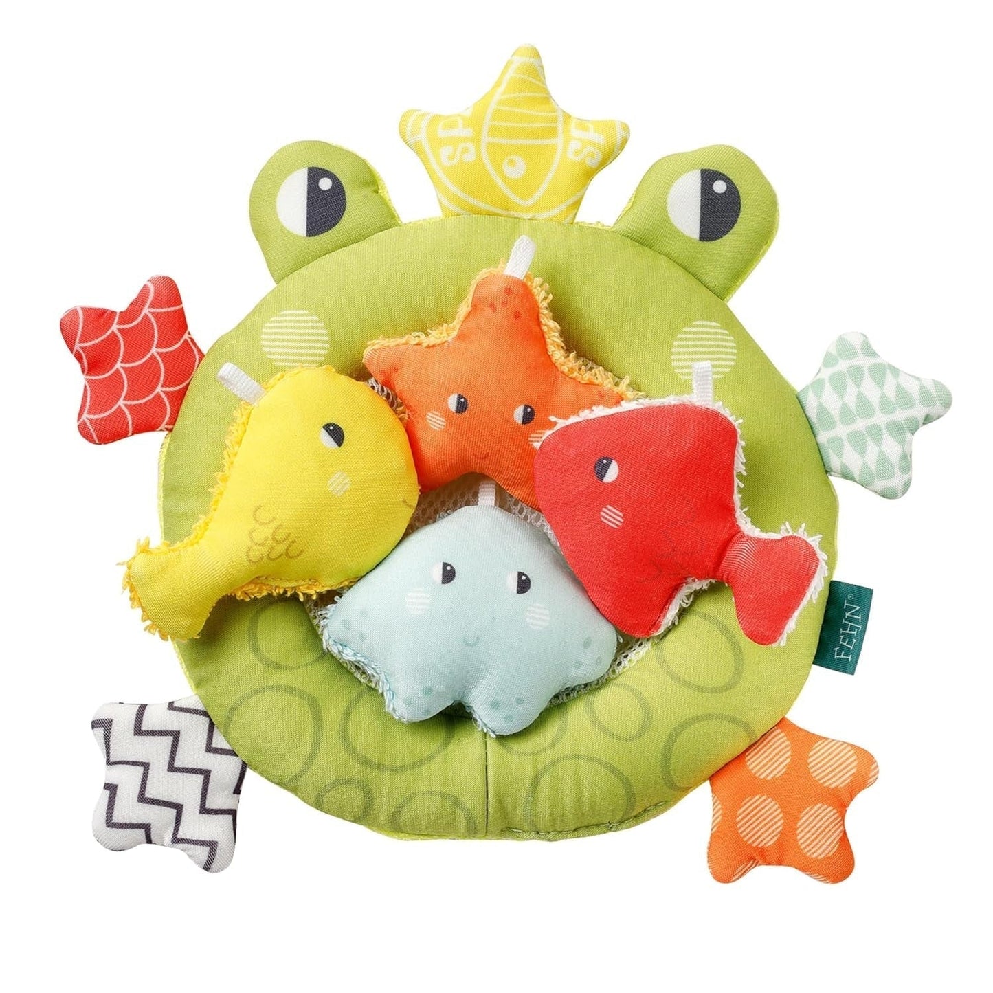Fehn Badenetz Frosch – Baby-Badespielzeug für die Wanne – schwimmendes Wasserspielzeug für fröhlichen Badespaß – Badespielzeug für Babys und Kleinkinder ab 0+ Monaten Bebe Naty Shop Toys Standardtitel
