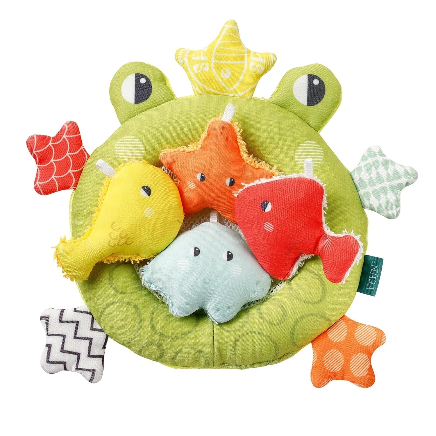 Fehn Badenetz Frosch – Baby-Badespielzeug für die Wanne – schwimmendes Wasserspielzeug für fröhlichen Badespaß – Badespielzeug für Babys und Kleinkinder ab 0+ Monaten Bebe Naty Shop Toys Standardtitel