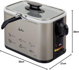 Tamaño FR326E – Fritteuse, 1000 Watt, 1,3 Liter Naty Shop Appliances