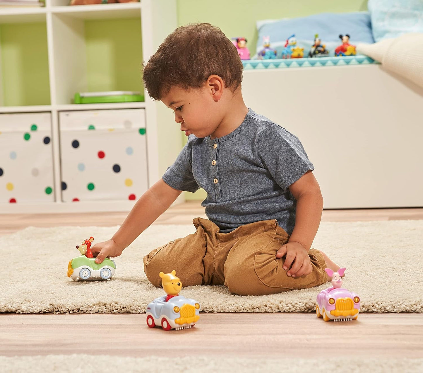 Vtech TUT TUT Baby Flitzer – Tiggers Cabrio-Auto – Spielzeugauto mit Musik, Sätzen und interessanten Geräuschen – Für Kinder von 1–5 Jahren. Bebe Toys Naty Shop