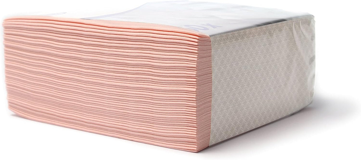 Alvotex CHIC Airlaid 50 Servietten, stoffähnlich, hohe Qualität, Einwegserviette, rosa, 40 x 40 cm, As40 x 40