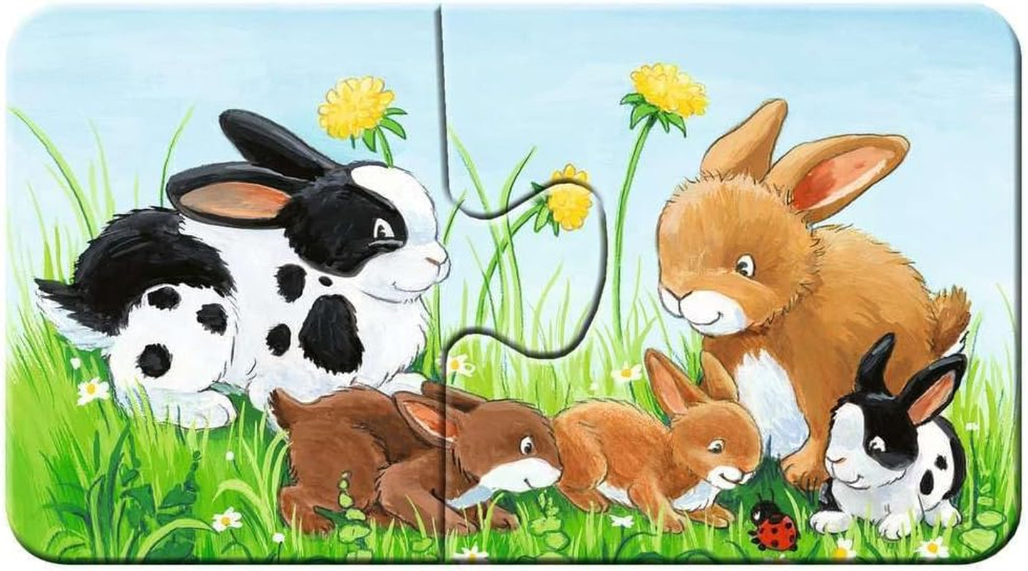 Ravensburger Puzzle für Kinder – 05072 Bauernhoftierfamilien – Mein erstes 9x2-Puzzle – Puzzle für 2-Jährige Puzzle Naty Shop