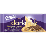Milka Black Milk – Alpenschwarze Schokolade mit Milch- und cremiger Nougatfüllung – 85g
