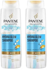 Pantene Pro-V Hydra Glow Feuchtigkeitsspendendes Shampoo mit Biotin für trockenes, strapaziertes Haar Pantene Dusche & Bad 2 x 250 ml