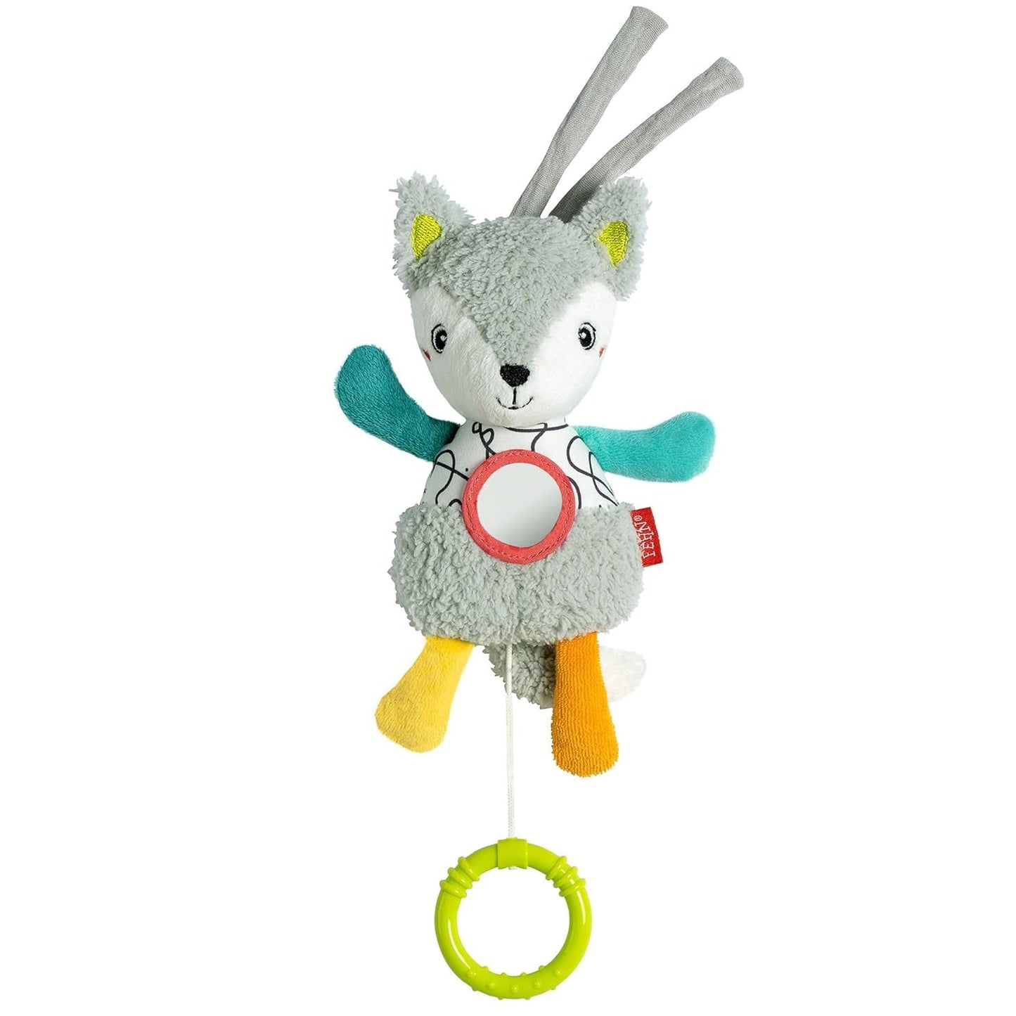 Fehn Spieluhr für Babys, Einschlafhilfe, Schaf – Spieluhr mit Schlaffunktion – Melodie zum Schlafen „Brahms-Wiegenlied“ – Spieluhr zum Kopieren und Abspielen – Spieluhr zum Bezahlen und Kopieren Jucarii Bebe Naty Shop Vulpe