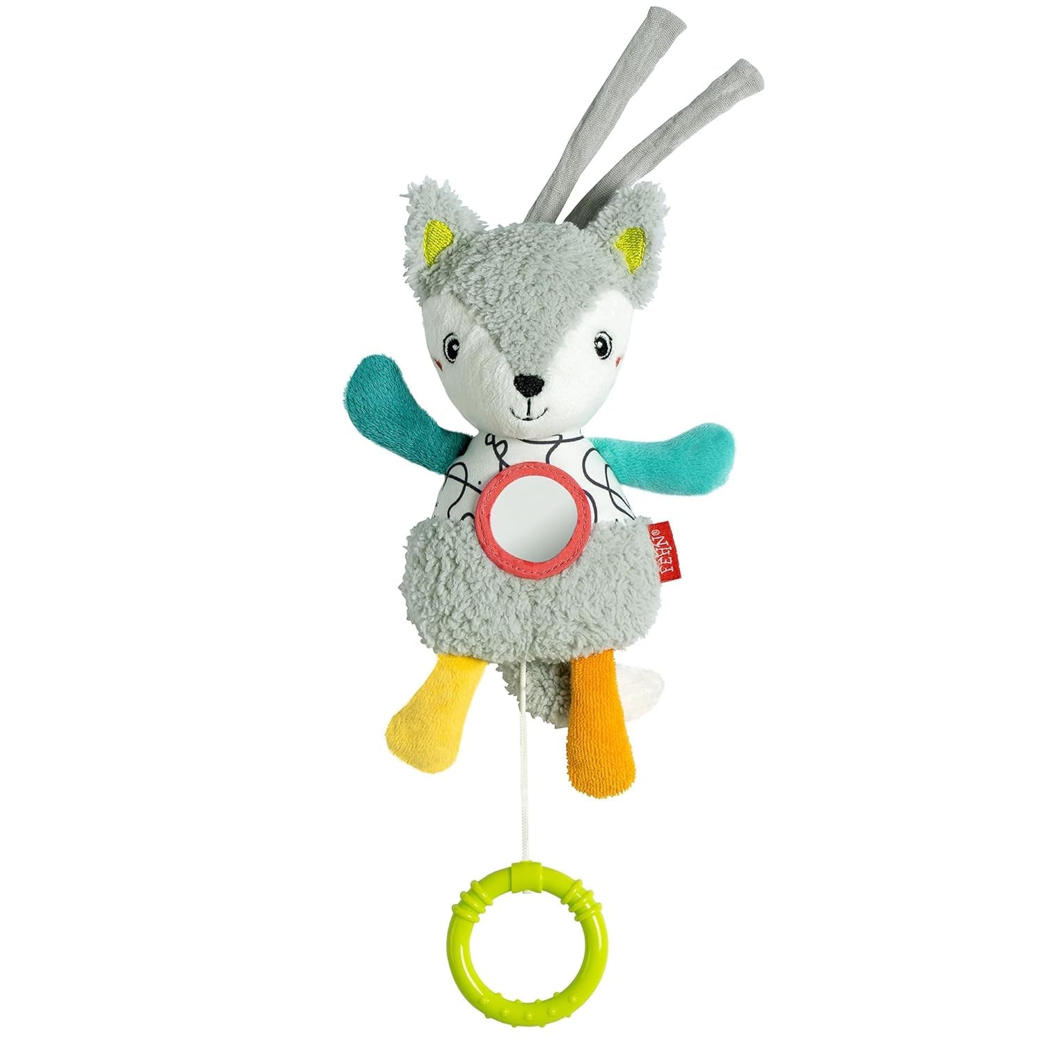 Fehn Spieluhr für Babys, Einschlafhilfe, Schaf – Spieluhr mit Schlaffunktion – Melodie zum Schlafen „Brahms-Wiegenlied“ – Spieluhr zum Kopieren und Abspielen – Spieluhr zum Bezahlen und Kopieren Jucarii Bebe Naty Shop Vulpe