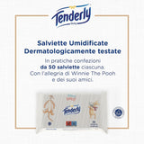 Baby Disney Feuchttücher, 50 weiche Tücher, ideal für die tägliche Reinigung des Babys, mit Disney-Figuren, hergestellt in Italien, dermatologisch getestet