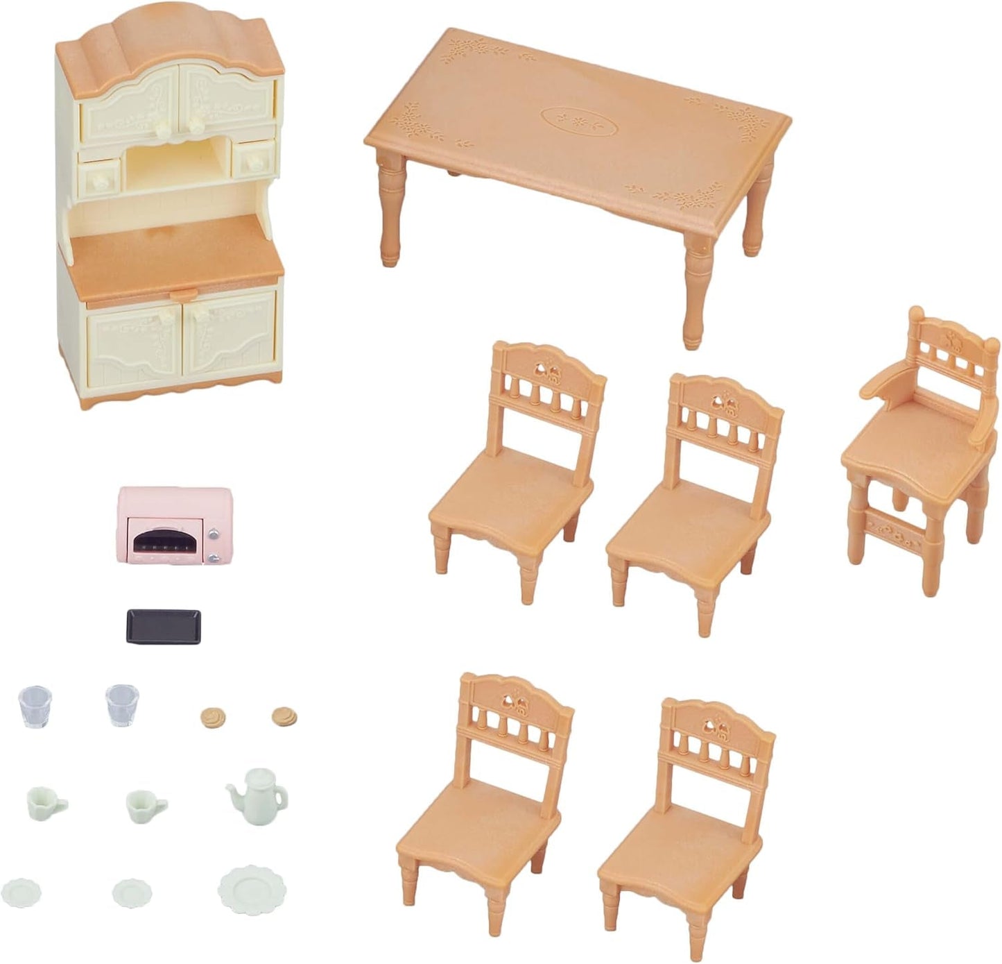 5716 Stadthaus mit Dachboden – Puppenhaus & – 5340 – Landhaus-Wohnzimmer NEU Kunststoff klein mehrfarbig