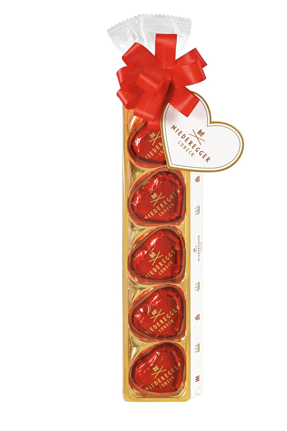 Niederegger Marzipanherzen im Bandbeutel 2er Pack (2 x 63g)