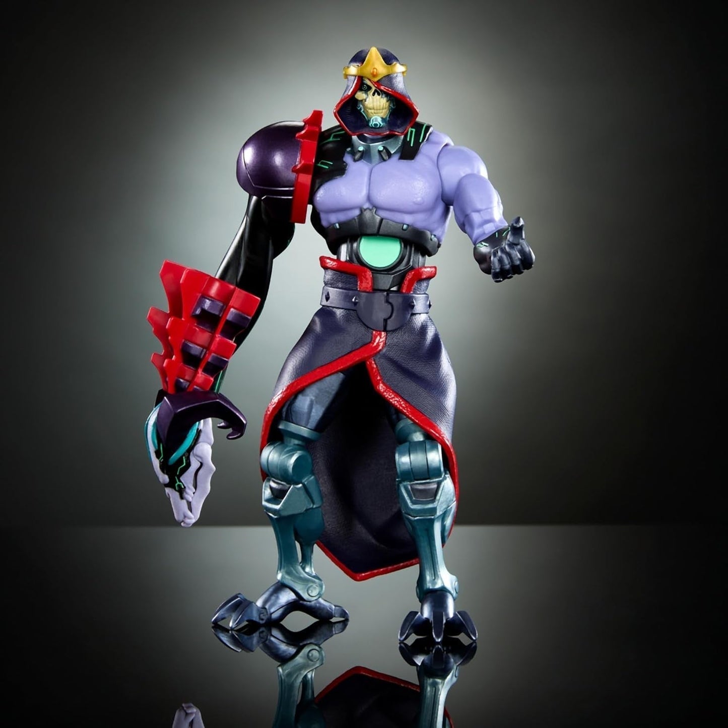 Masters of the Universe: Revolution Masterverse Skeletor Actionfigur Sammelfigur mit 30 Bewegungspunkten und beweglichem Roboterarm Motu Toy HYC46 Actionfiguren Naty Shop